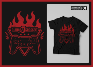 Diablo CrossFit T-Shirt Games | Design de T-shirt par Gohsantosa