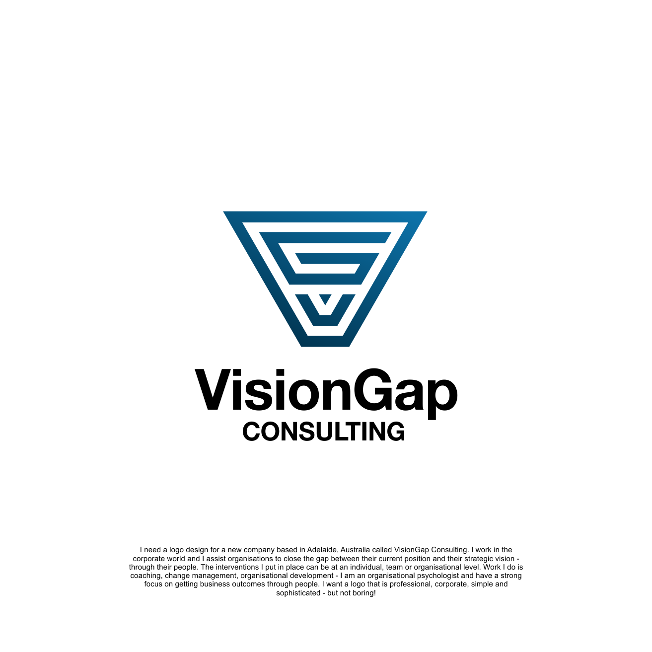 Logo Design by anak mama for VisionGap Consulting | Design #22268022