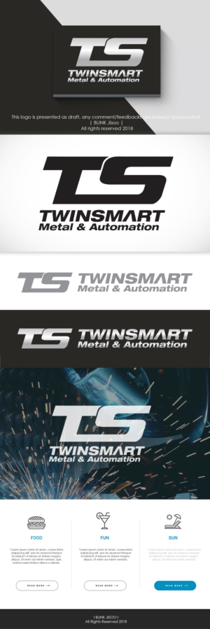 TWINSMART Metall & Automation  | Logo Design by Riv.