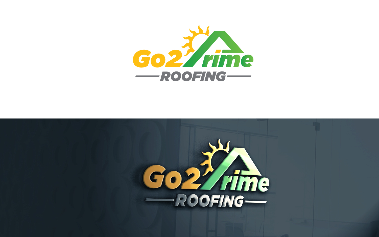 Diseño de Logo por MT para Go2 Prime Roofing LLC | Diseño #22256677