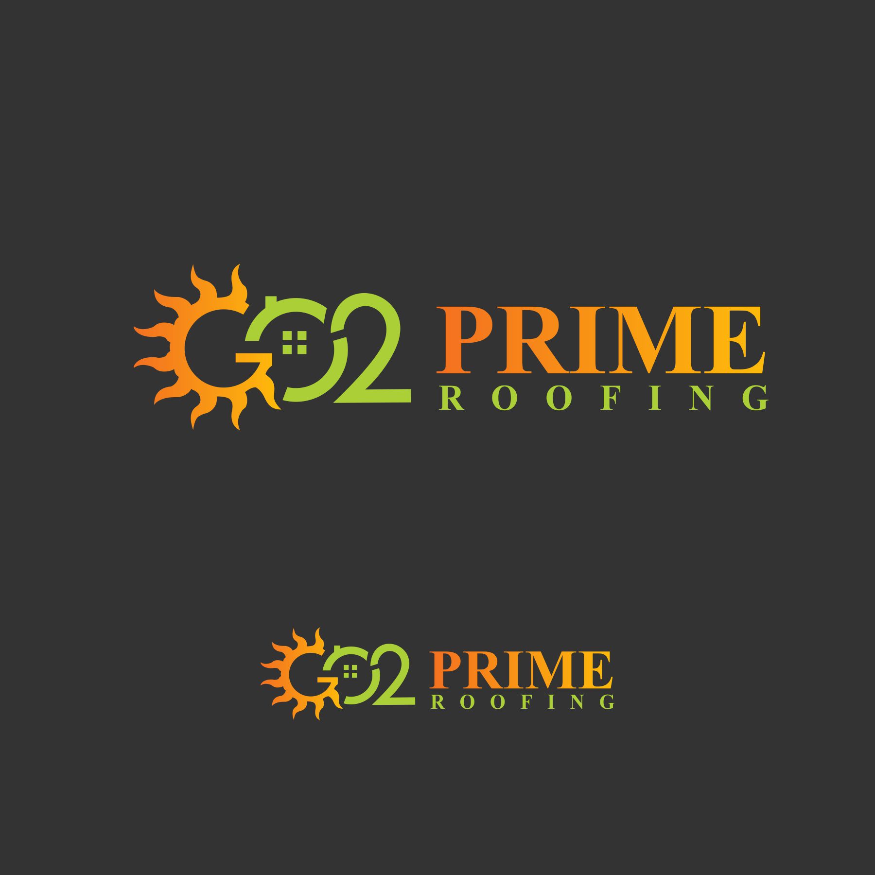 Logo-Design von debdesign für Go2 Prime Roofing LLC | Design #22258519