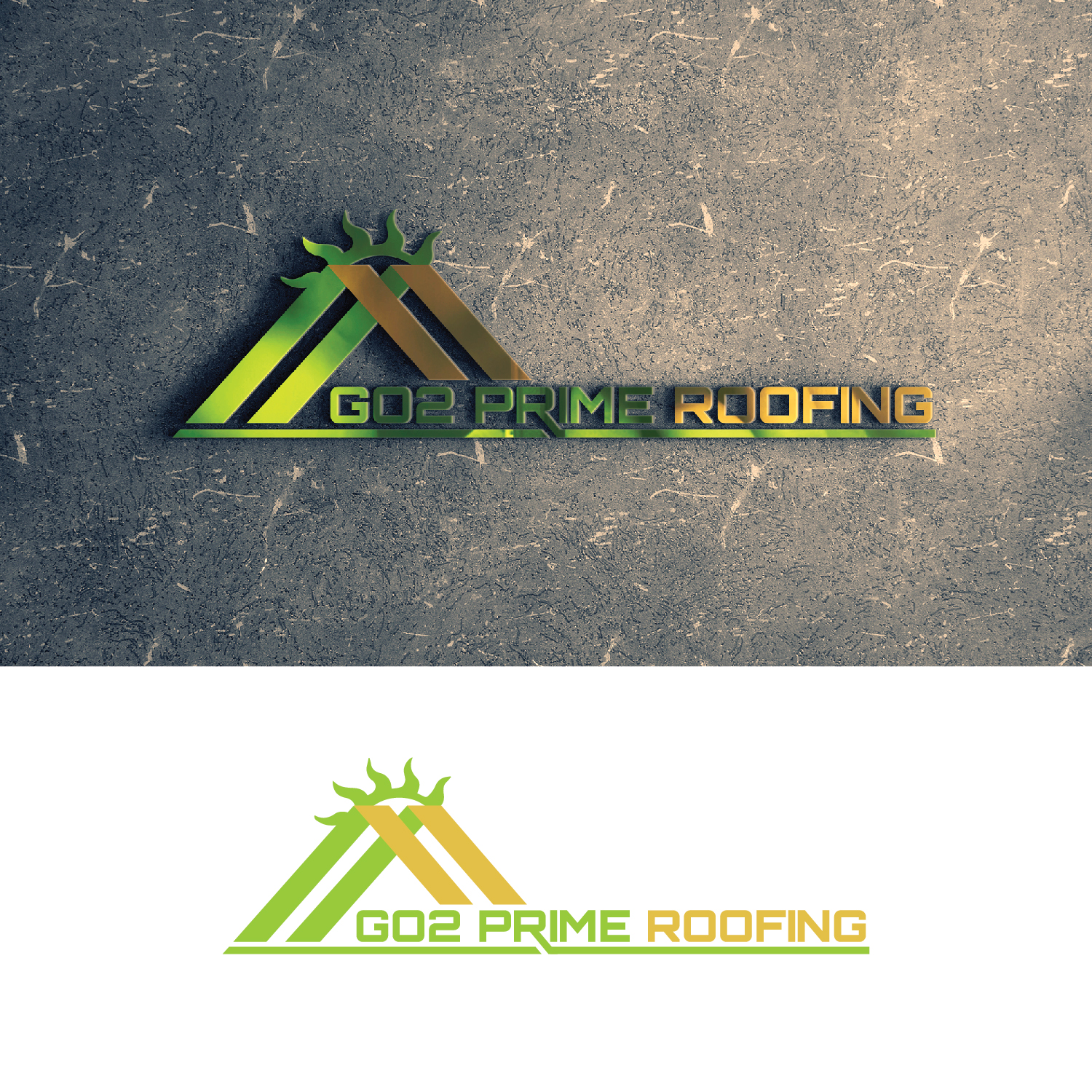 Logo-Design von Maxo-Biz für Go2 Prime Roofing LLC | Design #22265900
