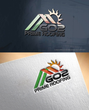 Logo Design by graphicevolution for Go2 Prime Roofing LLC | Design: #22269197