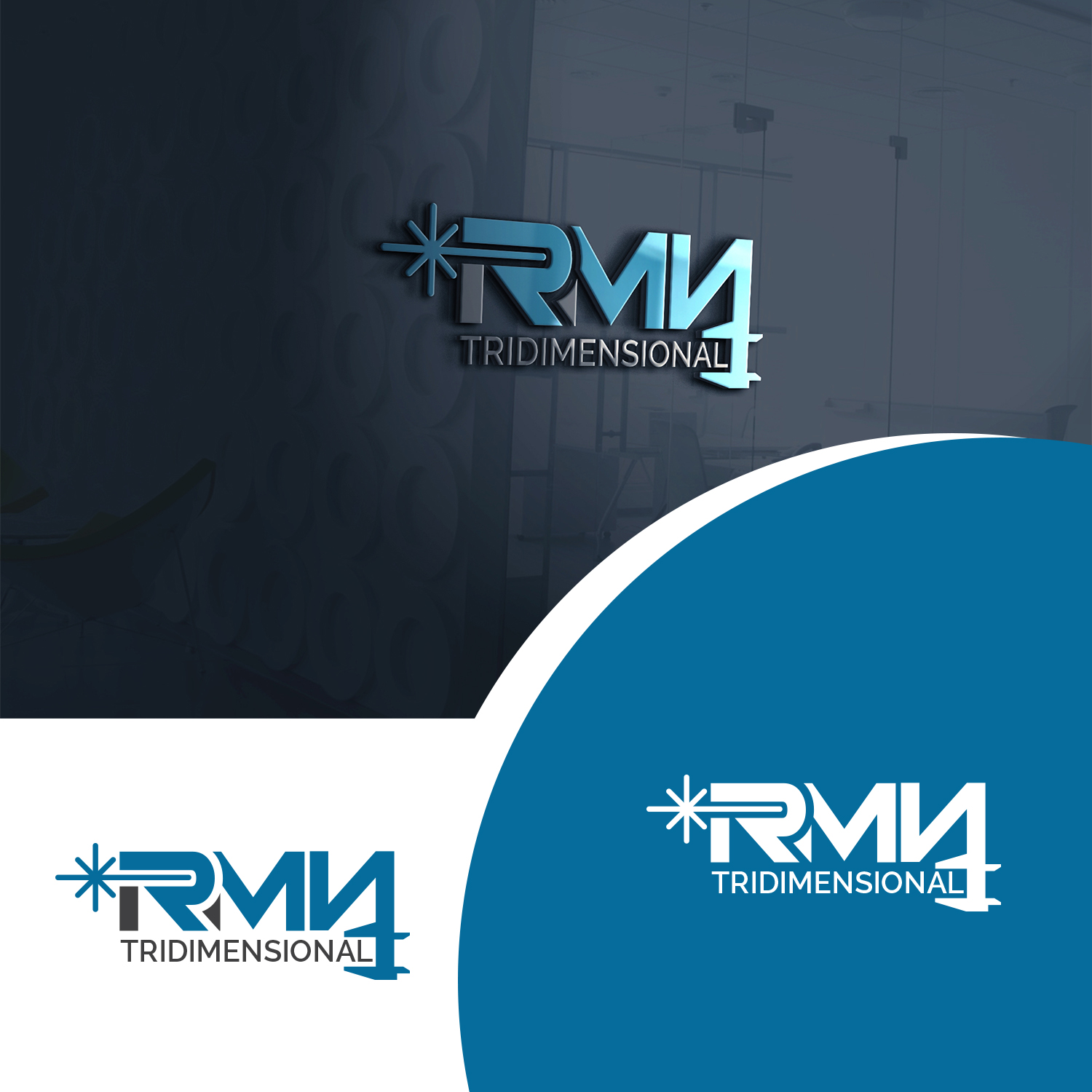 Logo Design by Maxo-Biz for RMN Tridimensional | Design #22259027