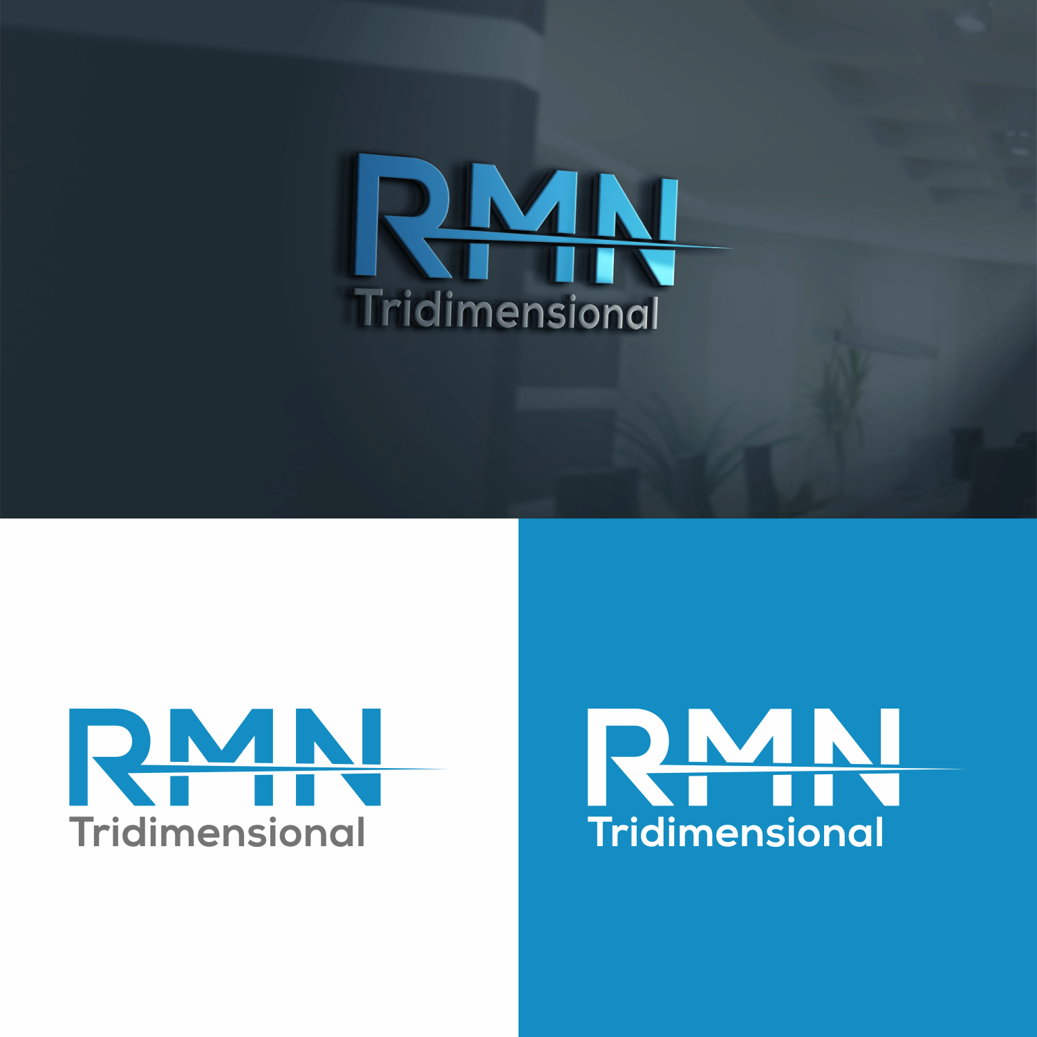Logo Design by pry go for RMN Tridimensional | Design #22303103