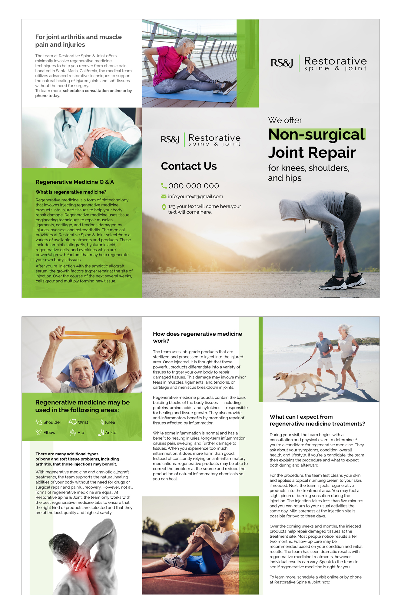 Flyer Design by Jay Design for Restorative Spine & Joint | Design #22258578