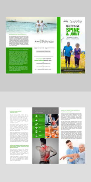 Flyer Design by debdesign for Restorative Spine & Joint | Design: #22283480