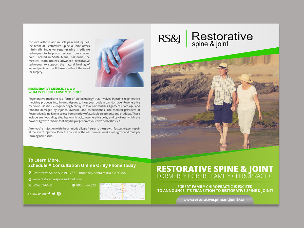 Flyer Design by creative.bugs for Restorative Spine & Joint | Design #22257846