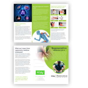 Design de Flyer par pipra pour Restorative Spine & Joint | Design #22268170