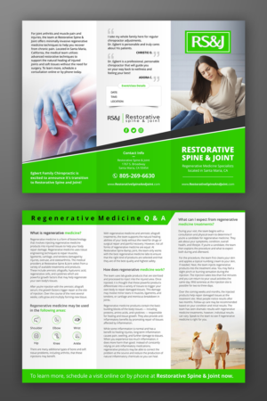 Regenerative Medicine Brochure | Flyer Design by OwnDesign