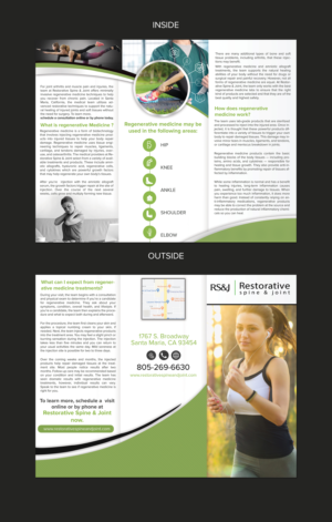 Flyer Design by SAI DESIGNS for Restorative Spine & Joint | Design: #22275864