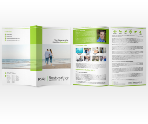 Regenerative Medicine Brochure | Flyer Design by Luniere Designs