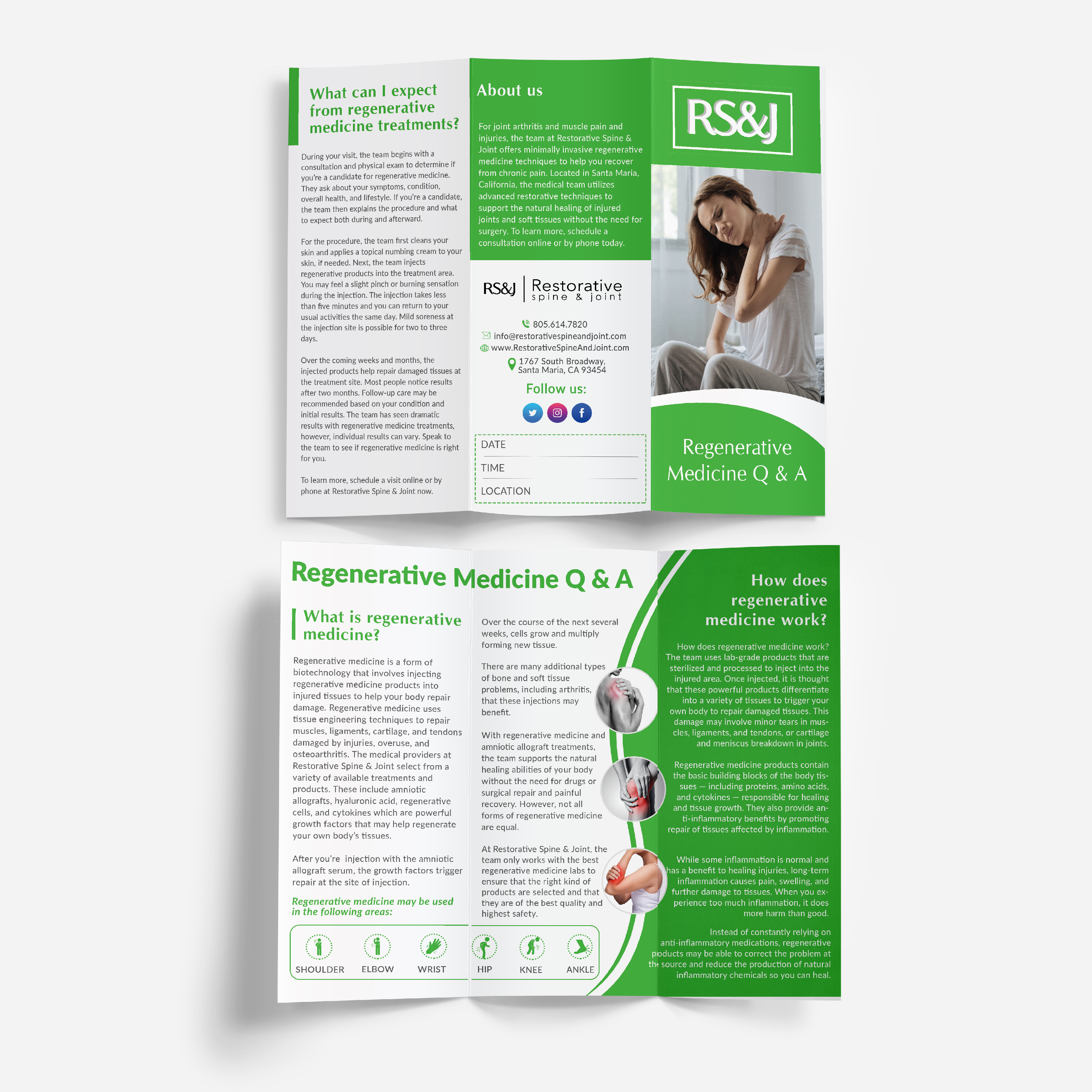 Flyer Design by Mishuy for Restorative Spine & Joint | Design #22258159