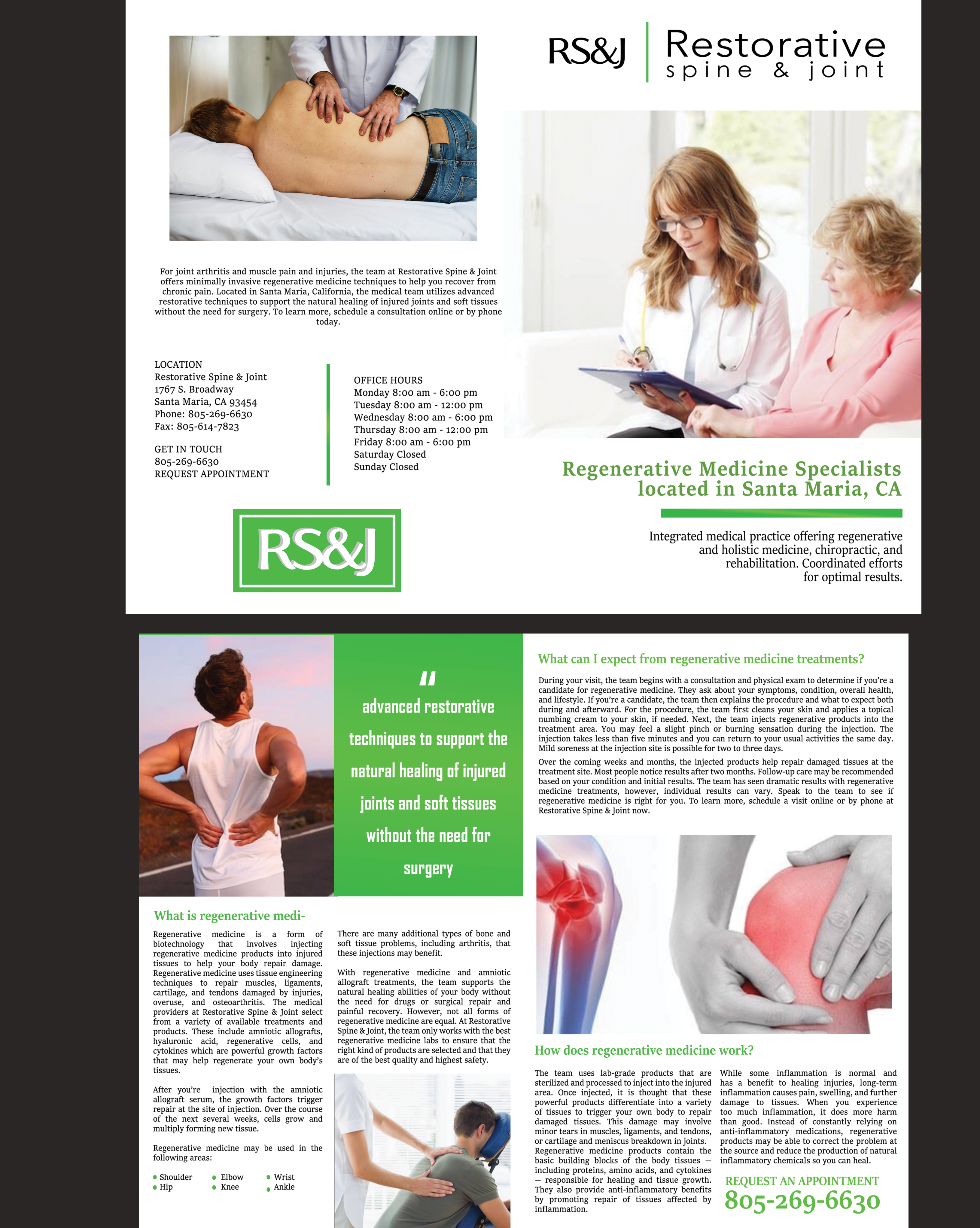 Flyer Design by AnneWanjiku for Restorative Spine & Joint | Design #22301865