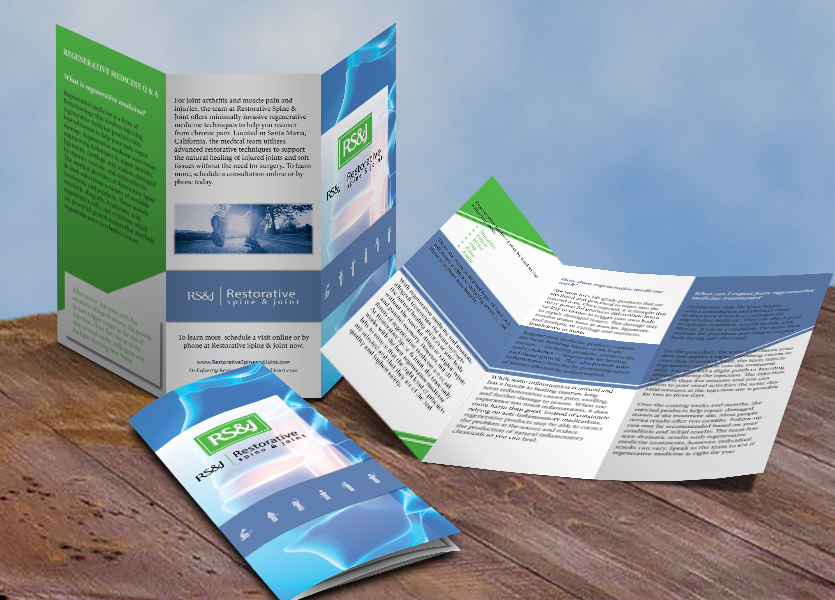 Diseño de Flyer por Shaza Albero para Restorative Spine & Joint | Diseño #22296952