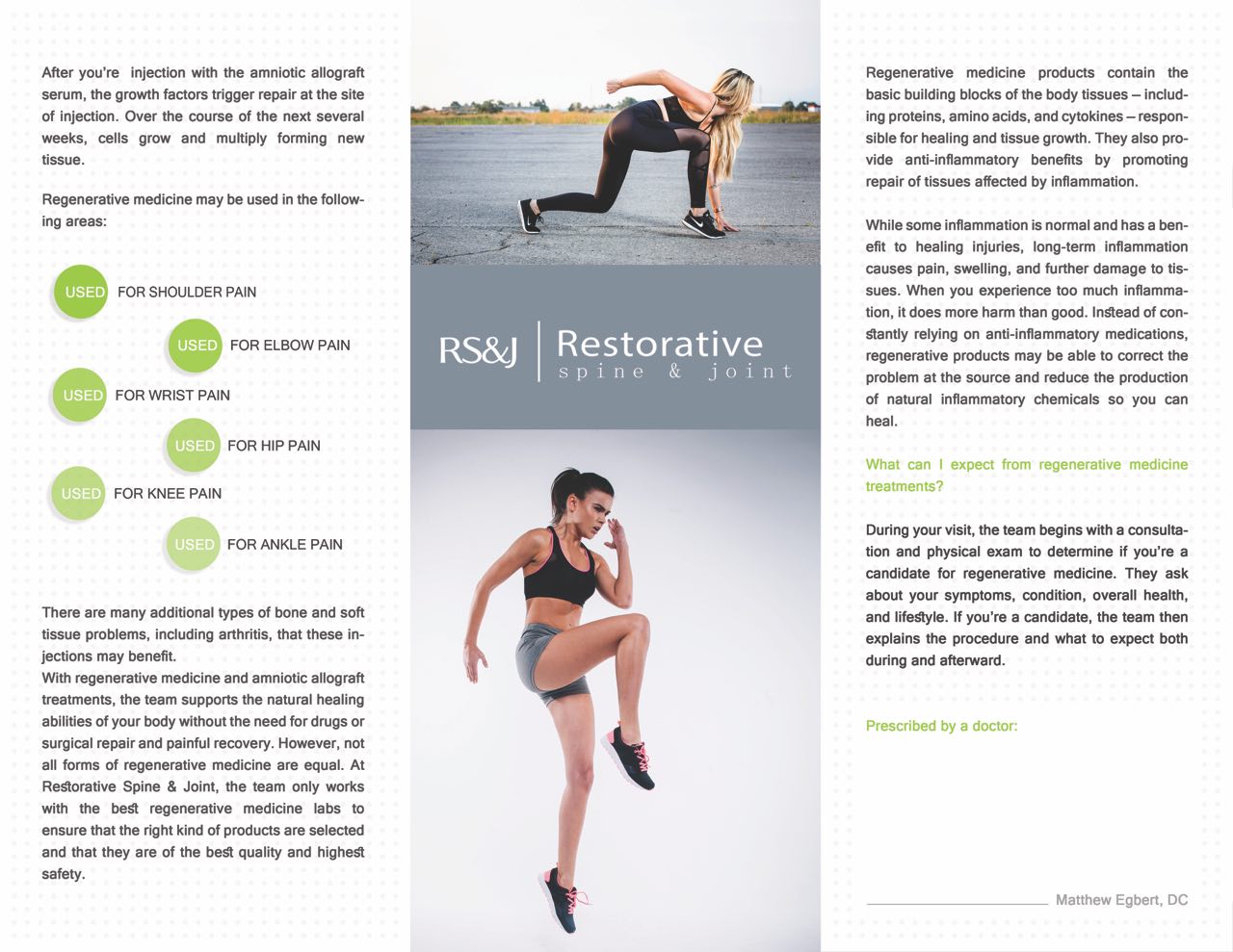 Flyer Design by Market bees for Restorative Spine & Joint | Design #22294946