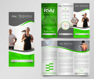 Diseño de Flyer por Adnan.design para Restorative Spine & Joint | Diseño: #22261860