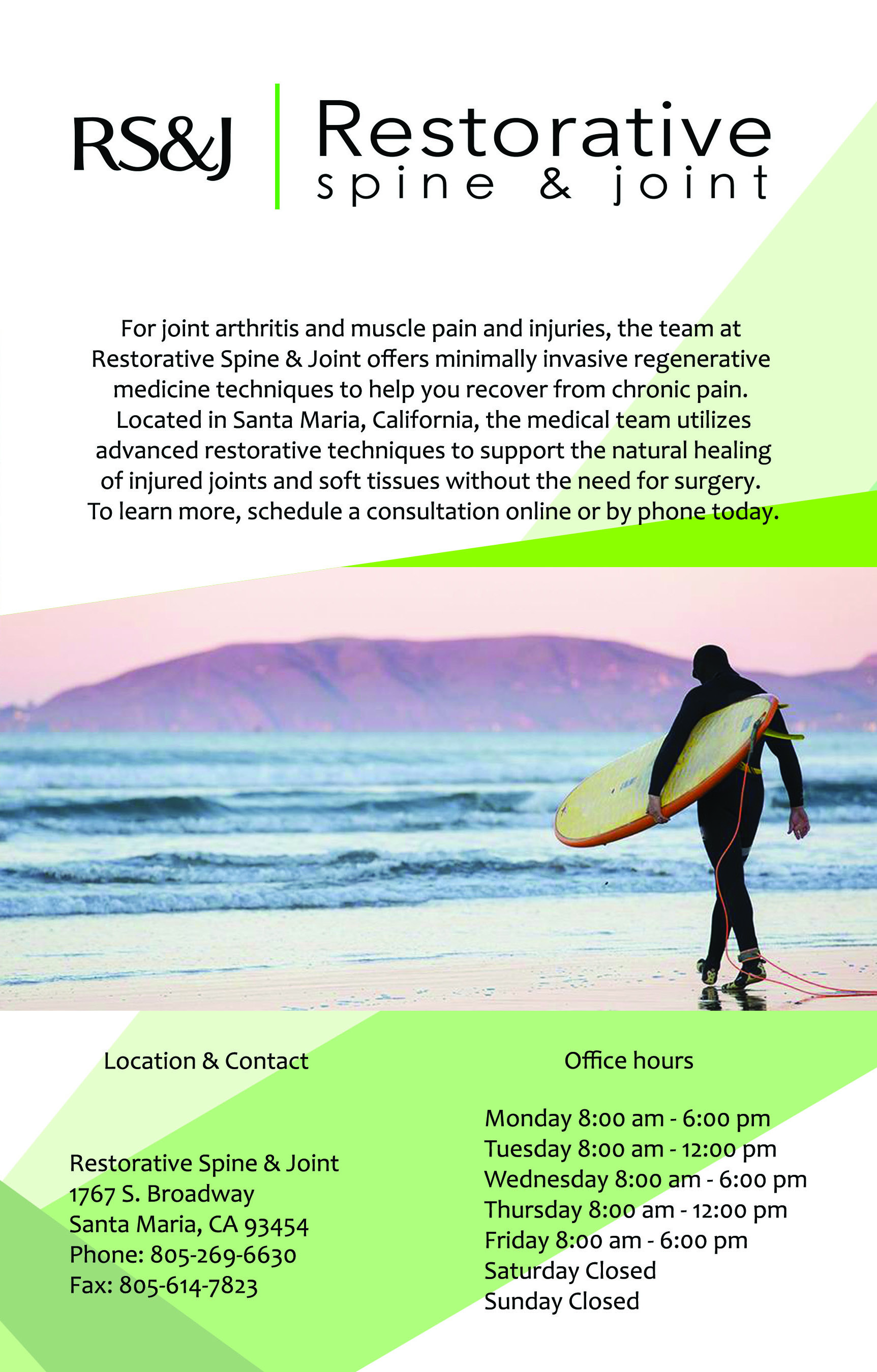 Diseño de Flyer por etxe para Restorative Spine & Joint | Diseño #22268855