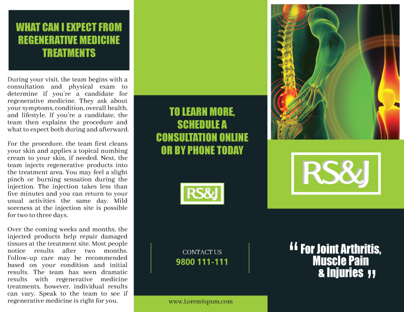 Flyer Design by NJH Sharma for Restorative Spine & Joint | Design #22278463