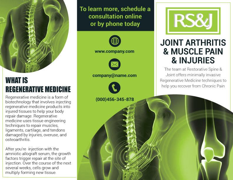 Flyer Design by NJH Sharma for Restorative Spine & Joint | Design #22278467
