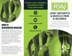 Flyer Design by NJH Sharma for Restorative Spine & Joint | Design: #22278467