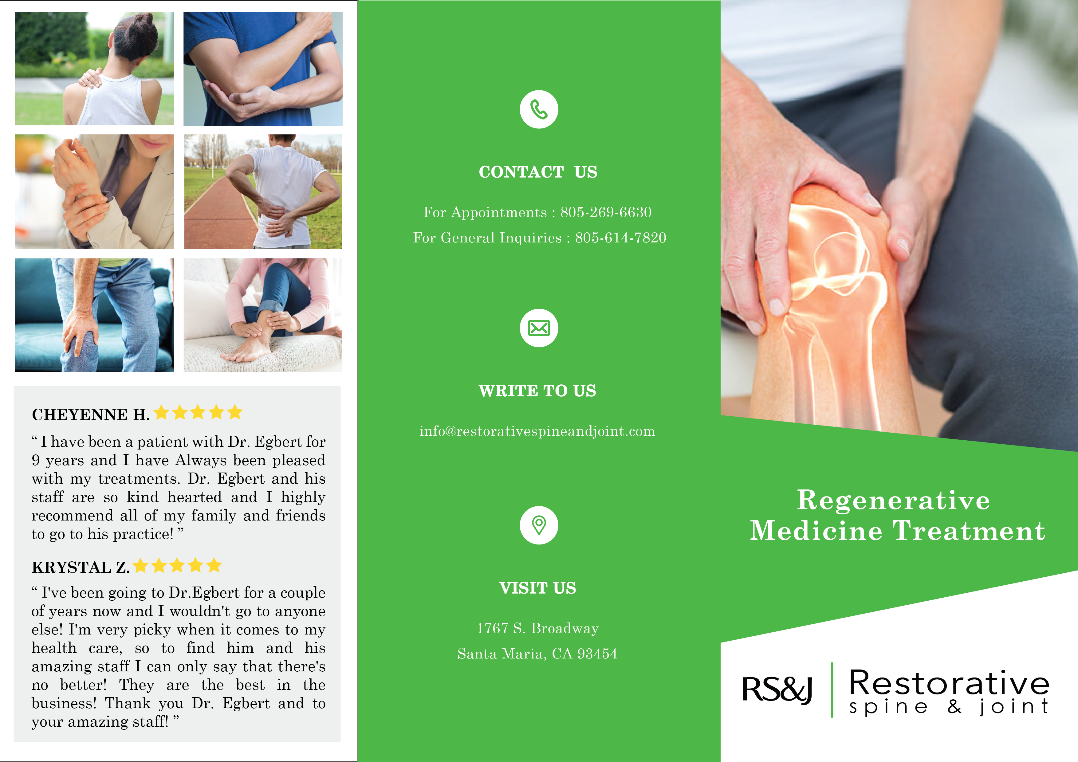 Flyer Design by Look What Happened for Restorative Spine & Joint | Design #22281376