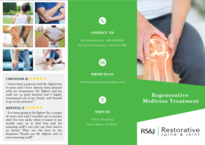 Flyer Design by Look What Happened for Restorative Spine & Joint | Design: #22281376