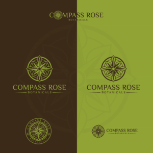 Logo Design by debdesign for Compass Rose Botanicals | Design: #22280759