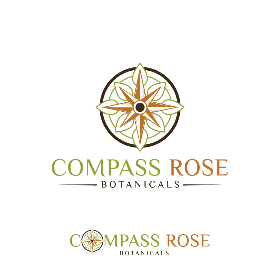 Logo Design by debdesign for Compass Rose Botanicals | Design #22280761