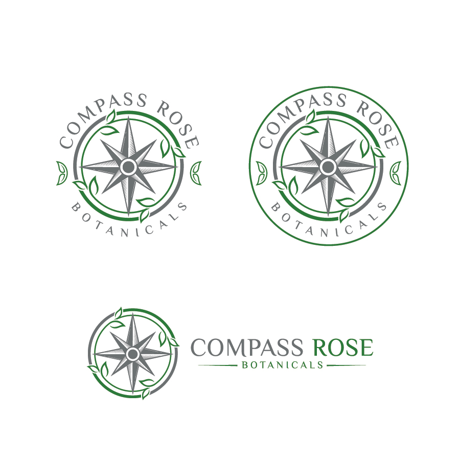 Logo Design by debdesign for Compass Rose Botanicals | Design #22332624