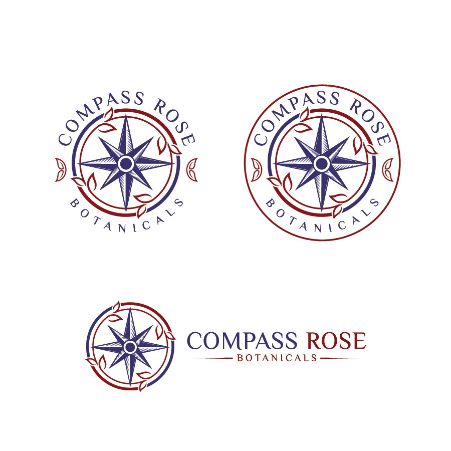 Logo Design by debdesign for Compass Rose Botanicals | Design #22332626