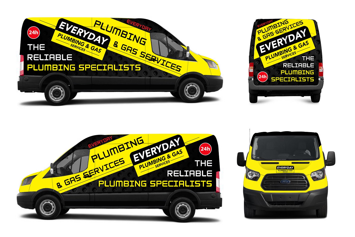 Car Wrap Design by Kira Graphics for Everyday plumbing and gas  | Design #22332799