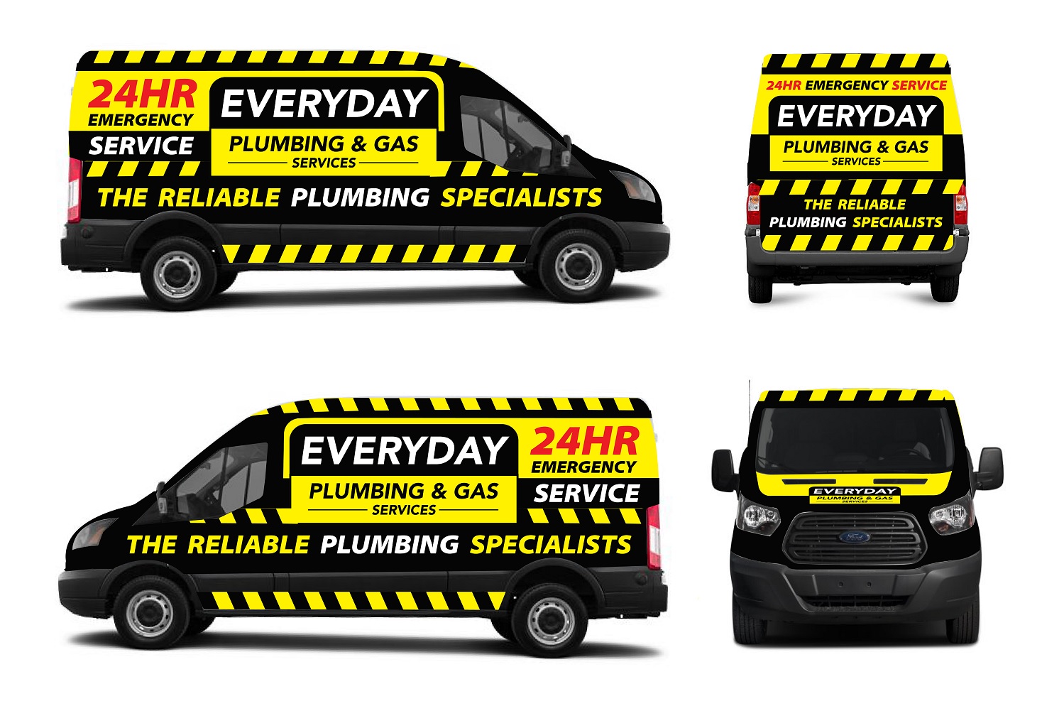 Design de Covering de Véhicule par Kira Graphics pour Everyday plumbing and gas  | Design #22335683