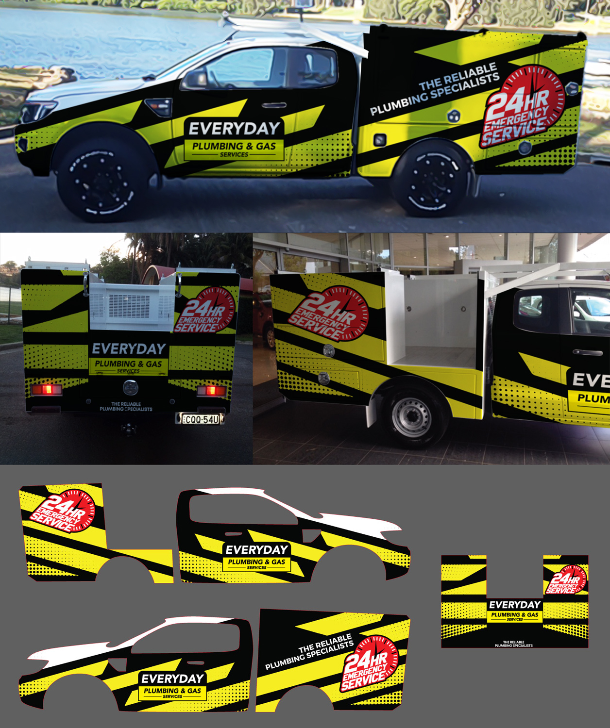 Car Wrap-Design von DesignConnection Impressive Sol für Everyday plumbing and gas  | Design: #22308286