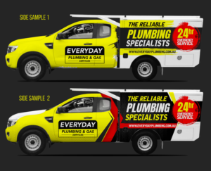 Car Wrap Design by SAI DESIGNS for Everyday plumbing and gas  | Design #22325802