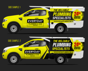 Plumbing Truck design, emergency plumbing vehicle | Design de Covering de Véhicule par SAI DESIGNS
