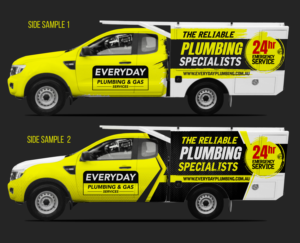 Plumbing Truck design, emergency plumbing vehicle | Car Wrap Design by SAI DESIGNS