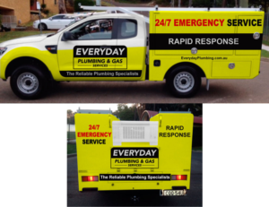 Plumbing Truck design, emergency plumbing vehicle | Diseño de Rotulación de Vehículo por The Faisal