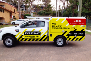 Car Wrap Design by haru_ichiban for Everyday plumbing and gas  | Design #22329509