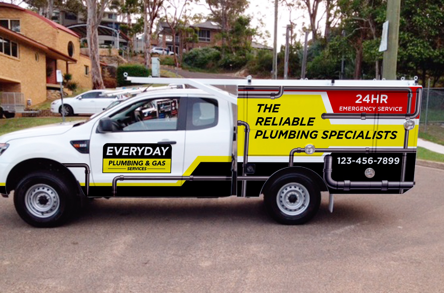 Design de Covering de Véhicule par haru_ichiban pour Everyday plumbing and gas  | Design #22335831