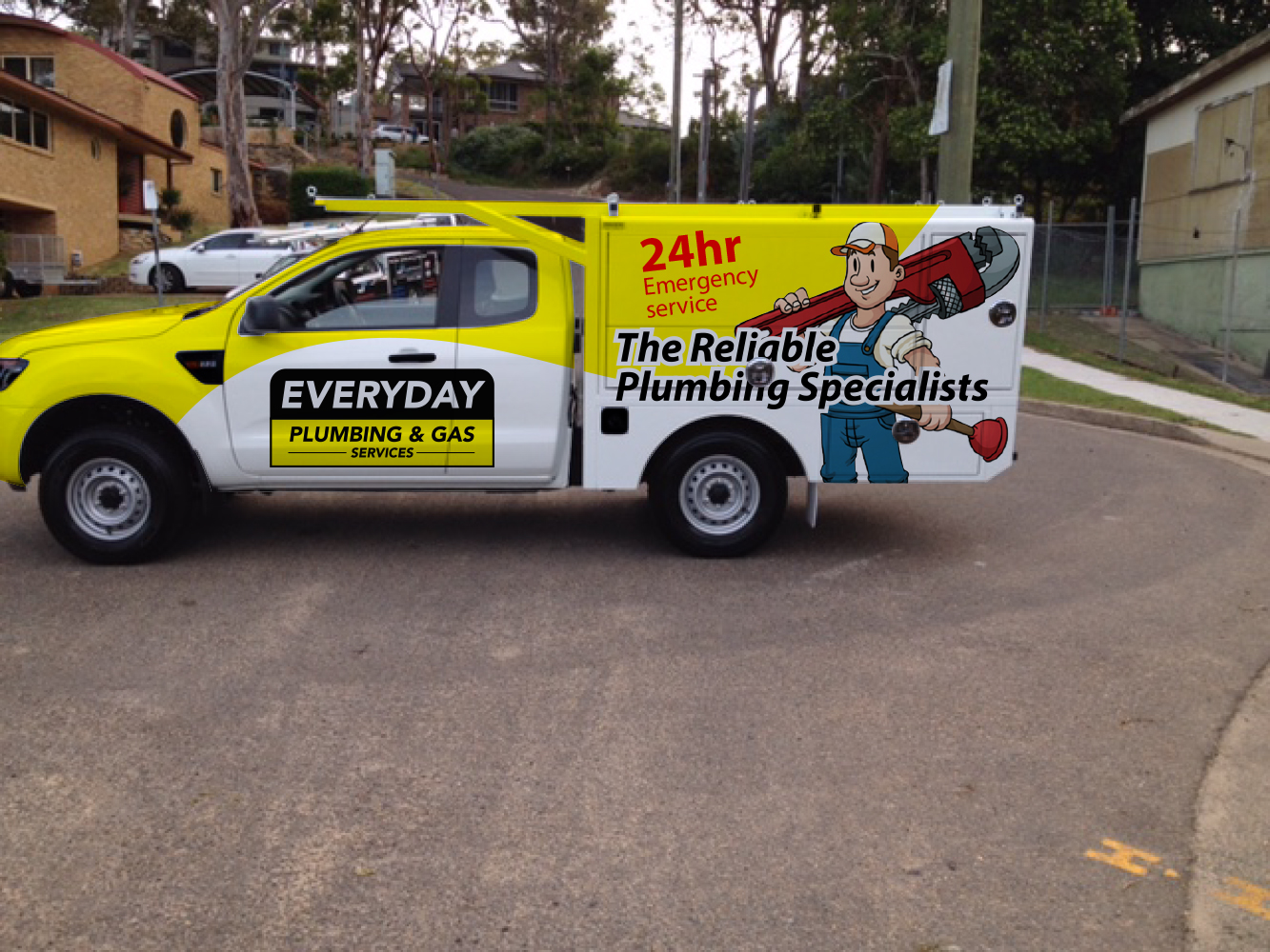 Car Wrap-Design von Wahyu 10 für Everyday plumbing and gas  | Design #22344121