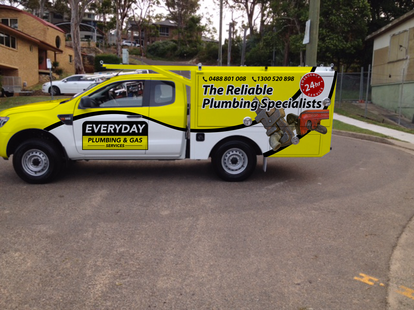 Car Wrap-Design von Wahyu 10 für Everyday plumbing and gas  | Design #22344376