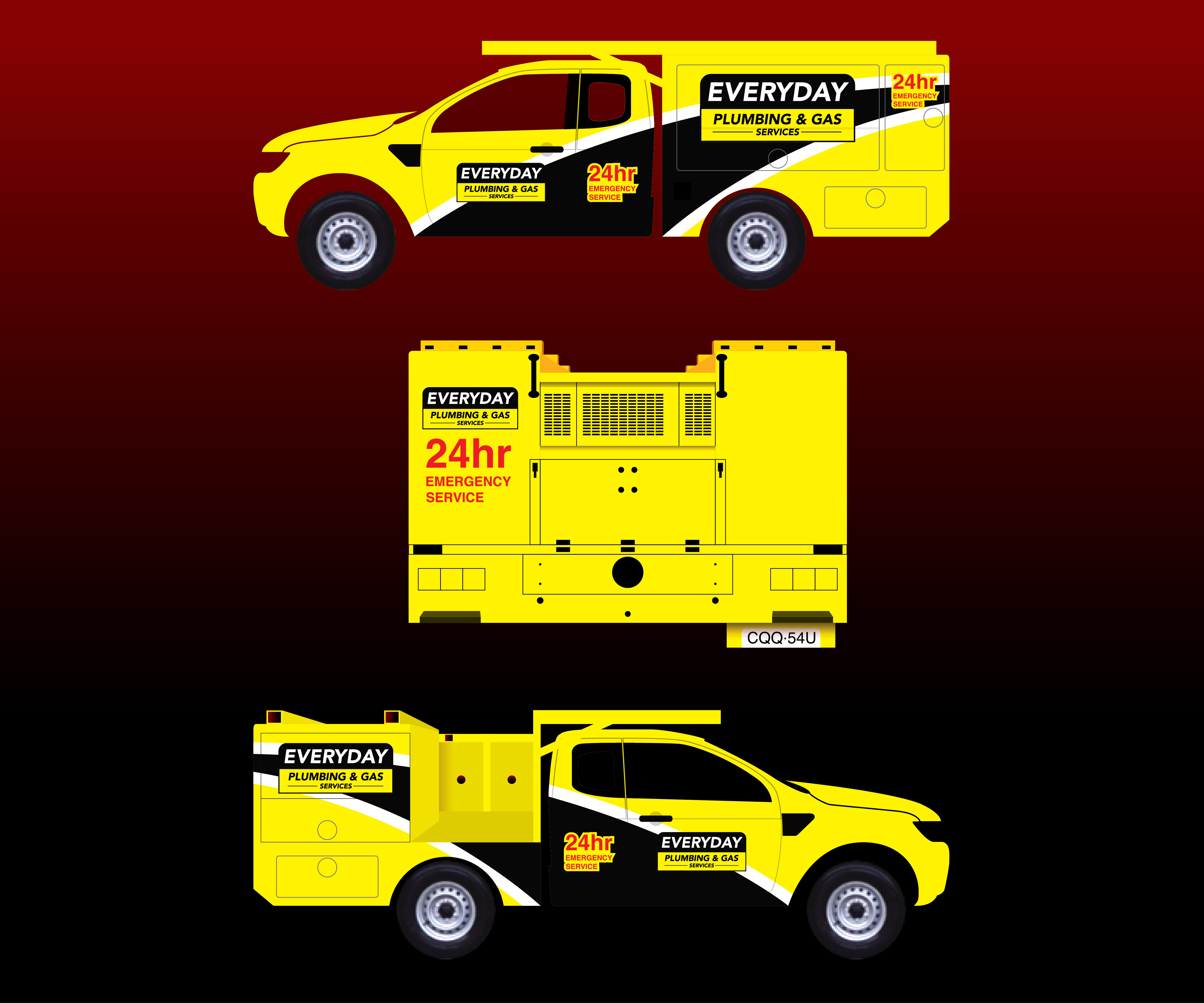 Car Wrap Design by putto for Everyday plumbing and gas  | Design #22303690