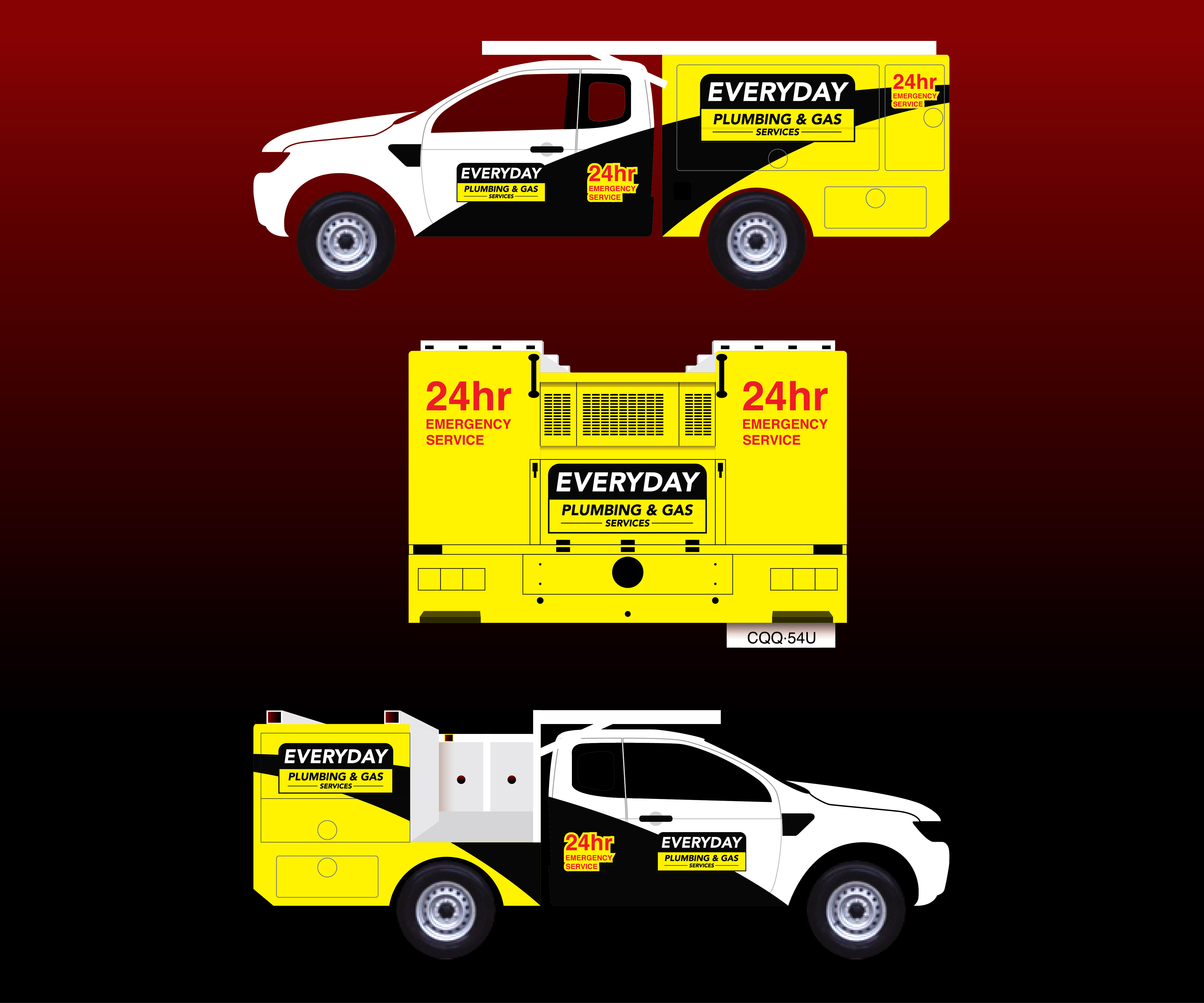 Design de Covering de Véhicule par putto pour Everyday plumbing and gas  | Design #22307063