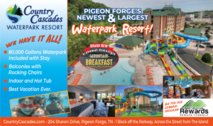 Pigeon Forge Travel Planner - Country Cascades | Graphic Design by Al Pech