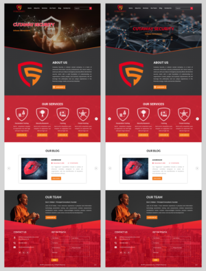 Wordpress Design by pb for Cutaway Security, LLC. | Design: #22278926