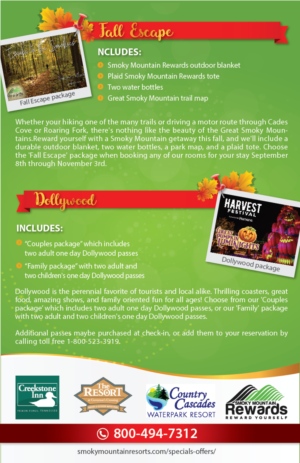 Print Design by alex989 for Smoky Mountain Resorts | Design: #22355422