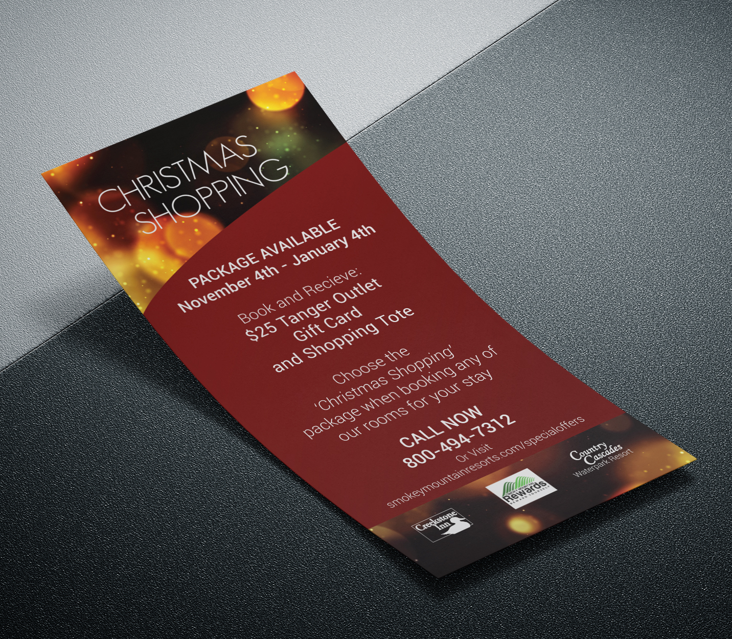 Print Design by Amontillado for Smoky Mountain Resorts | Design #22272275
