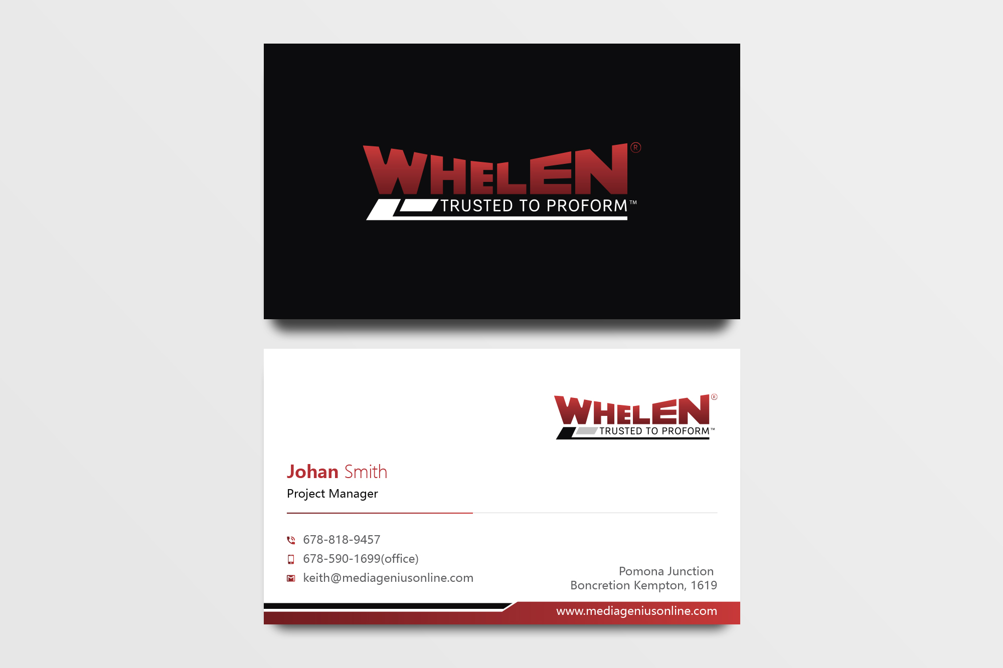 Business Card Design by Uttom 2 for this project | Design #22267745