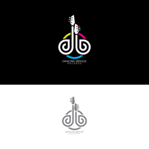 DB records (under DB, it should say "dancing bridge" in very small letters)  | Diseño de Logo por Graphic Bricks